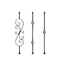 Forged Iron Bulaster Poles wrought Iron Baluster Decorative Ornaments For Wrought iron railing Or fence decoration hardware